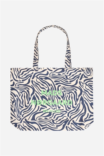 Mads Nørgaard Recycled Boutique Athene Bag - Zebra / Sagasso Sea